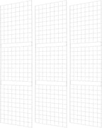 7RiversART Grid Wall Commercial Grade Gridwall Panels – Heavy Duty Grid Panel for Any Retail Display Wall Grid 2' Width x 7' Height, White (Pack of 3) Easily Portable