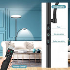 marctronic Floor Lamp, Upgraded 42W 4000LM Super Bright LED Floor Lamp for Living Room Bedroom, Dimmable Standing Reading Floor Lamps with Remote & Touch Control
