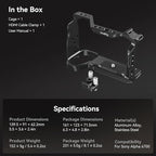 SmallRig Cage Kit for Sony A6700 with a Cable Clamp for HDMI, Built-in Quick Release Plate for Arca-Type, Film Movie Making Camera Video Cage with Shoe Mount, 1/4''-20 & 3/8''-16 Threaded Holes - 4336