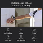 Level Lock+ WiFi Deadbolt Smart Lock - World's Smallest Smart Lock Plus Apple Home Key - Lock/Unlock Anywhere - Level App for iOS & Android - Works with Apple Home, Alexa, GoogleHome (Satin Nickel)