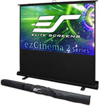 Elite Screens ezCinema 2, 70-inch 16:9, Manual Floor Pull Up Scissor Backed Projector Screen, Portable Home Theater Office Classroom Projection Carrying Bag, US Based Company 2-Year Warranty, F70XWH2
