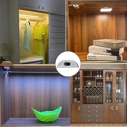 VST Motion Sensor Switch, IR Sensor Switch Door Activated Light Switch for Closet and Under Cabinet Lighting (DC 12/24V 3A)