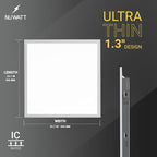 NUWATT 40 Pack 2x2 LED Flat Panel Lighting, Drop Ceiling Light Wattage Selectable 40W/30W/20W, 5CCT 3000K/3500K/4000K/5000K/6500 Suspended Ceiling LED Lights, 4400LM, Dimmable 0-10V, 120-277V, ETL