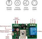 Newgoal 1 Channel Smart WiFi Relay Switching Module USB 5V/AC85V-250V, Supports Bluetooth Control, eWeLink App Remote Control, for Alexa Google Home