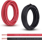 Shirbly 4 Gauge Battery Cable, 20FT Red + 20FT Black 4 AWG Pure Copper Wire Welding Cable, for Automotive, Battery, Solar and Generator, Standard USA OFC Wire