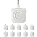ECOELER High-Bay Occupancy Sensor Switch, 360° Passive Infrared PIR Ceiling Sensor, 120-277VAC, Neutral Wire Required, Automatic Commercial/Residential Lighting Solution, UL Listed, 10 Pack