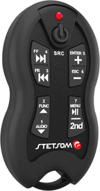 Stetsom SX2 - Universal Remote Control, Infrared, Long Range (1640 ft), 16 Functions, Learning Mode, Compatible with Car Audio Head Units, Home Devices and Video Equipment
