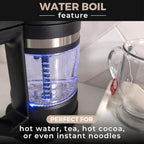 VINCI Micro Café Smallest Single-Serve Coffee Brewer | Compatible with Keurig K-Cups, K-Pods | Glass Carafe | Enclosed Brewing for Hotter Coffee | Large Capacity Reusable Filter Cup Included (Black)