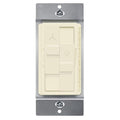 TOPGREENER Kalide Combo Dimmer Switch with 3-Speed Fan Control, Light and Fan Combination Switch, Single Pole, 2.5A, 200W LED/CFL, Neutral Wire Not Required, TGDSFS3-LA, Light Almond