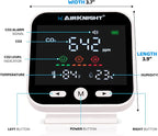 AirKnight Monitoring CO2 Monitor Indoor with Bonus Humidity & Temperature Readings | Carbon Dioxide Meter, Homebrewing - Carbon Dioxide Detector, Portable CO2 Detector, CO2 Meter Indoor, CO2 Sensor