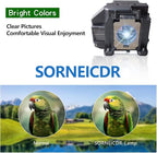 SORNEICDR EL-PLP67 Replacement Projector Lamp Bulb Compatible with Epson ex5210 ex7210 ex3210 ex3212 vs210 vs220 s11 x12 x15 eb-s02 eb-w12 PowerLite Home Cinema 500 707 710hd 750hd, with Housing