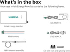 SIEMENS Inhab Smart Home Energy Monitor with 16-50Amp Circuit Level Sensors and 2-200Amp Main Sensors for Real Time Electricity Monitoring and Metering
