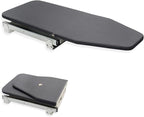 AKOZLIN Retractable Pull Out Ironing Board Closet Sliding Out Swivel Iron Board Mounted in Drawer with Heat Resistant Ironing Cover, Board Size: 31.88"*13", Gray