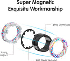 9Pcs Magnetic Rings Fidget Toys for Adults and Kids,Fidget Spinner Rings for Anxiety Relief Therapy Toys for Boy and Girl Ages 8-13,Teens Gift for Teen Party Favors Stocking Stuffers