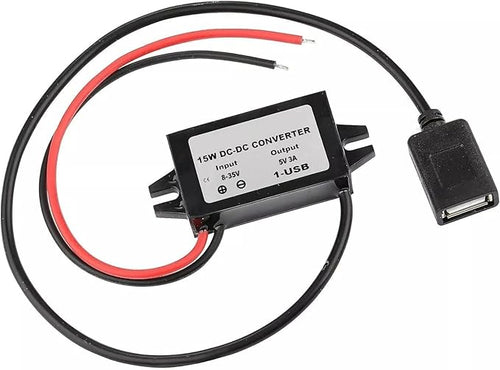 2-Pack Waterproof IP68 DC-DC Buck Converter,12V/24V to 5V 3A Step Down Voltage Regulator with USB-A Charger Ports,Overload Protection for Car, Truck, Dash Cam, GPS, Phone