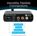 BLT-HD LDAC/aptX HD Bluetooth 5.1 Hi-Fi Receiver with TI DAC, Long-Range, RCA Stereo, Optical (Toslink) & Coaxial S/PDIF Outputs