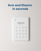 GRSICO Wireless Home Alarm System 15-Piece Kit, WiFi Alarm System for Home Security with Phone APP Alert (Alarm Siren, Keypad, Remote, Motion, and Door Sensors) for Home, Apartment, Work with Alexa