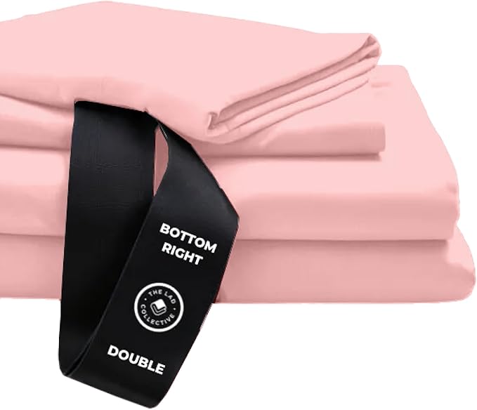 THE LAD COLLECTIVE 3.0 California King Bedding Set - 4-Piece Bedset w/Fitted Sheet, Top Sheet & 2 Standard Pillowcases [Duvet Not Included] - Bamboo-Cotton - Acadia