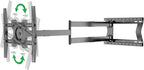 Physix 2120 Long arm TV Wall Mount for 32-75 inch Screens | Extra Long Extension up to 47 inch | Heavy-Duty TV Mount Holds up to 77 lbs | Full-Motion, swivels up to 180° | Max. VESA 400x400