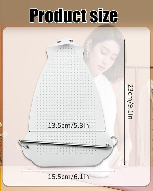 2025 Universal Iron Covers Anti scalding, Pressing Cloth for Ironing,Suitable for steam Ironing pad Accessories Made of fine Fabrics Such as Silk and Wool. 2-Pack (0.5mm)