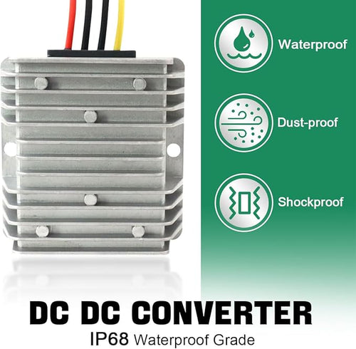 12V to 24V DC Step Up Converter 10A 240W, Boost Converter DC Power Converter, Waterproof Module Voltage Regulator, for Cars, Trucks, LED Light Strips