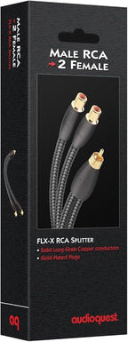 AudioQuest Y splitter - one RCA male to two RCA female 6in (15.24cm) cable