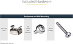 StarTech.com 5U Vertical Wall Mount Rack - 19in Low Profile Open Wall Mounting Bracket - Network/Server Room/Data/AV/IT/Patch Panel/Communication/Computer Equipment - w/ Cage Nuts/Screws, TAA