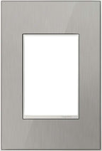 Legrand adorne Brushed Stainless, 1-Gang + Wall Plate, AWM1G3MS4