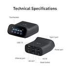 GL.iNet Comet Pro (GL-RM10) Remote KVM Over Wi-Fi, Dual Band Wi-Fi 6, 4K@30FPS Passthrough, Touchscreen, 32GB eMMC,Tailscale Support Remote Access for Disaster Recovery, Home Office, IT Professional