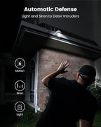 DEKCO Security Cameras Wireless Outdoor, Solar Powered, Panoramic PTZ, Auto Motion Tracking, True 2K, Color Night Vision, Spotlights, 2-Way Talk, 2 Pac
