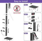 XIGOO Storage-Stand-Docking-Station-Holder Compatible with V15 Detect V11 V10 V8 V7 V6 Cordless Vacuum Cleaners, Stable Metal Organizer Rack(White, 5 Hooks)