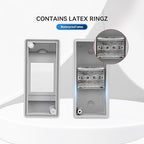 MOLLOM 2 Way Circuit Breaker MCB Distribution Protection Box with DIN Rail, IP65 Waterproof,for Indoor and Outdoor