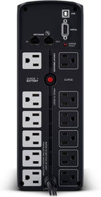 CyberPower CP1350PFCLCD PFC Sinewave UPS Battery Backup and Surge Protector, 1350VA/880W, 12 Outlets, AVR, Mini-Tower; UL Certified