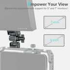 Leaplumin Field Monitor Mount Monitor Holder,1/4" Screw for 5" & 7" Field Monitor Mount Support 360° Swivel &180° Tilt Adjustment,Aluminum Camera Monitor Mount for Camera/Phone Cage
