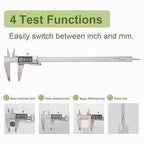 SCITOOLS All-Metal Digital Caliper 0-12" Measuring Tool, Micrometer Caliper with Auto-Off Feature, Interchangeable Between inches and millimeters for DIY/Household and 3D Printing