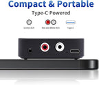 M1R Bluetooth 6.0 Wireless Audio Receiver & Adapter Ideal for TV, Stereo, Speakers, with RCA & AUX, Hands-Free Calling, 20m Range