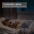 Lyridz Rechargeable Motion Sensor Night Light, Cool White LED Stick-on Closet Light with Dusk to Dawn Sensor, 1-20LM Stepless Adjustable Brightness for Bedroom, Wall, Kitchen, Stairs, Hallway, 2-Pack