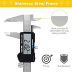 Adoric Digital Caliper, Electronic Digital Caliper Stainless Steel Body with Large LCD Screen | 0-6 Inches | Inch/Millimeter Conversion