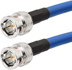 Superbat SDI Cable 75 Ohm BNC Cable 3G/6G/12G (Belden 1694A)，10FT/15FT/30FT/50FT/100FT/200FT,Supports HD-SDI/3G-SDI/4K/8K Video,Precision SDI Video Cord (1Pcs)