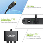 LiNKFOR Optical Cable Splitter 1x3 SPDIF Toslink with 1PCS Optical Audio Cable Aluminum Shell Toslink Splitter 1 in 3 Out Support LPCM 2.0 DTS Dolby-AC3 Compatible with PS3 DVD HDTV STB Etc