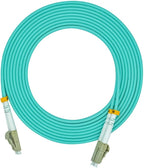 Jeirdus 20Meters 65ft LC to LC Duplex 50/125 10G OM3 Multi-Mode Fiber Optic Cable Jumper Optical Patch Cord LC-LC