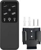 Replacement Remote for Westinghouse 7787900, 4-Speed Black Ceiling Fan Remote Control with Backlit Buttons, Ceiling Fan Remote with Light Dimmer, Included Wall Mount - Only Remote