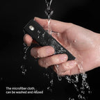 CLICK CLEAN Screen Cleaner, Fingerprint Proof Screen Cleaner Spray, All-in-One Cleaner with Microfiber and Shell for All Phones, Laptop and Tablet Screens (Black)