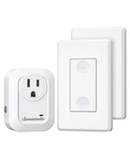 DEWENWILS Wireless Remote Wall Switch and Outlet, No Wiring, On Off Power Plug, Expandable Remote Control Outlet Light Switch, 100Ft RF Range