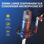 MAONO Podcast Equipment Bundle Audio mixer All-in-One Podcast Production Studio with 3.5mm Microphone for Live Streaming, Podcast Recording, PC, Smartphone, DJ MaonoCaster Lite (AU-AM200-S6 Black)