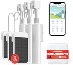 SwitchBot Smart Electric Motorized Blinds Kit - 3Pack with 2.4G WiFi Remote Control, Solar Powered, Compatible with Alexa, Google Home and Siri, Light Sensing Control, Unlimited Group Control