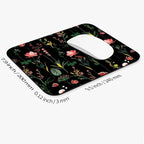 Armanza Square Mouse Pad Blooming Botanical Flowers,Personalized Premium-Textured Custom Mouse Mat Design,Washable Mousepad Cloth,Non-Slip Rubber Base Computer Mouse Pads for Wireless Mouse