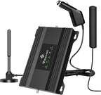 Vehicle Cell Phone Signal Booster for Car, Truck & RV – Boost 5G & 4G LTE for All U.S. Carriers (Band 2/4/5/12/13/17/25/66), FCC Approved Mobile Cellular Repeater
