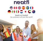 Neatfi Elite HD XL Task Lamp, 1600 Lumens, 84PCS SMD LED, 6500K, Non-Polar Dimming, Desk Light for Home, Office, and Study Room (Non-CCT with Clamp, White, 22 Inches)