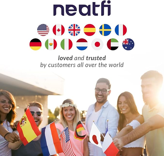 Neatfi (New Model) Bifocals 1,200 Lumens LED Magnifying Floor Lamp with Rolling Base, 5 Diopter with 20 Diopter, Dimmable, Adjustable Arm (5 Inches, White)